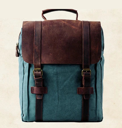 Classic leather satchel bag for men