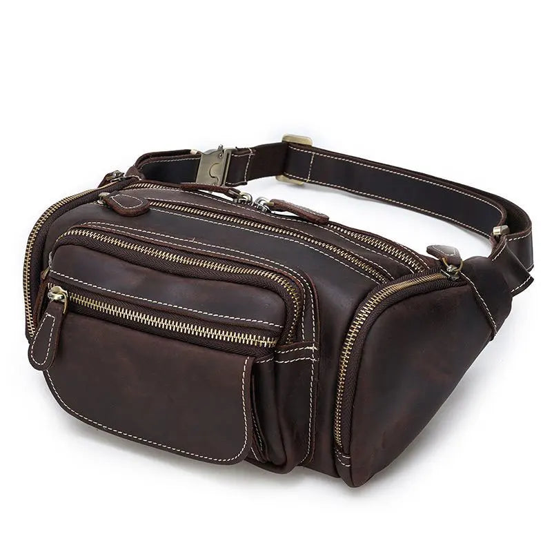 Urban leather bum bag