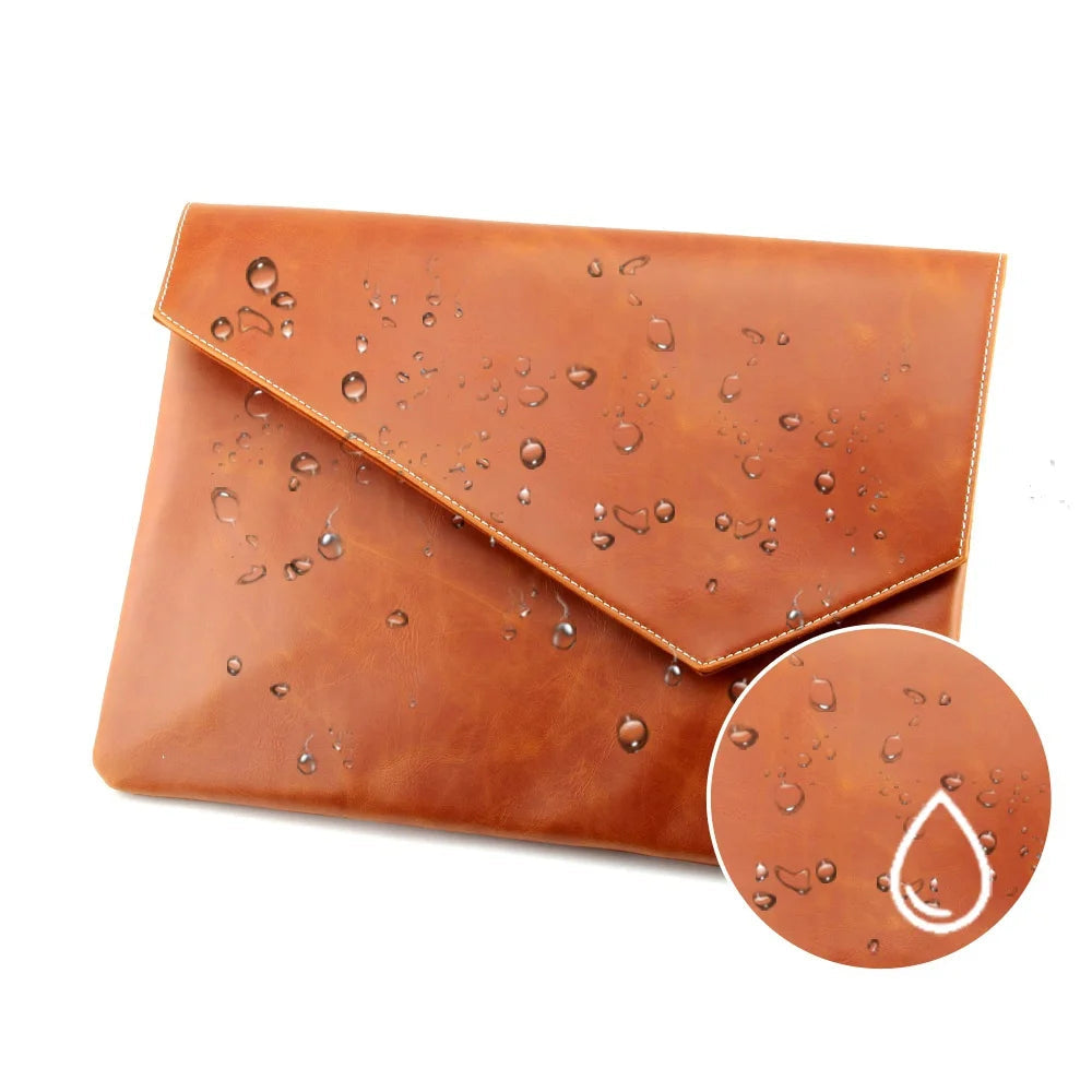 Men's leather clutch bag