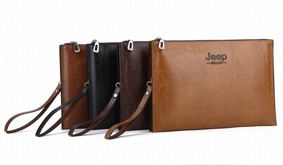 Leather clutch for men