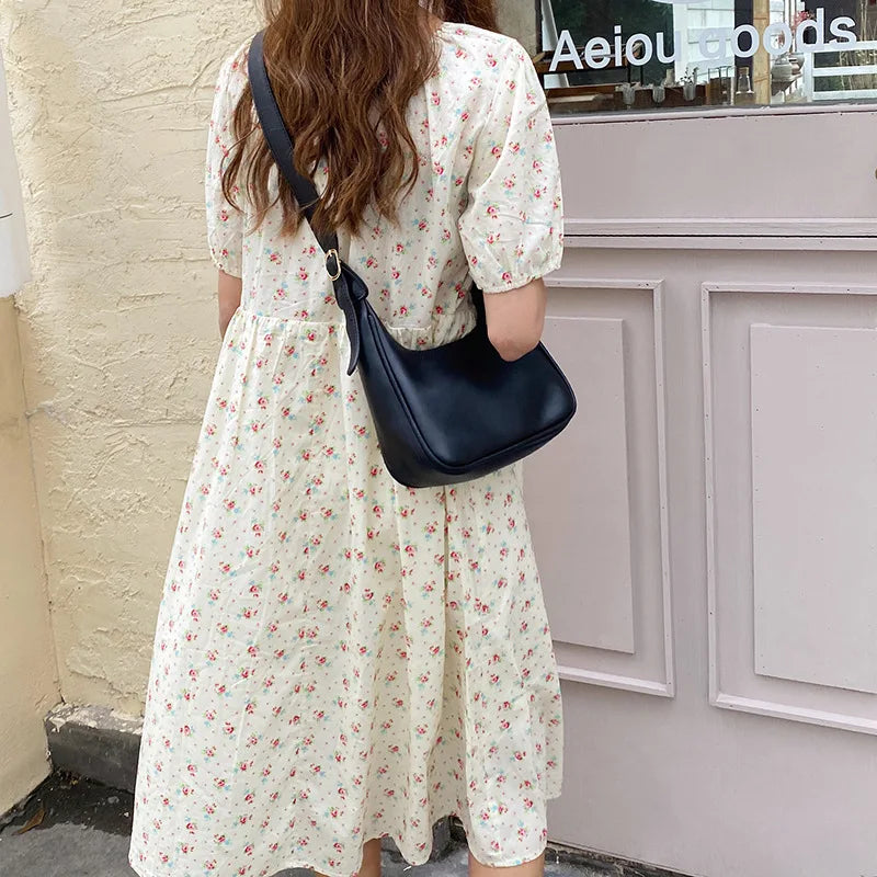 Soft leather shoulder bag