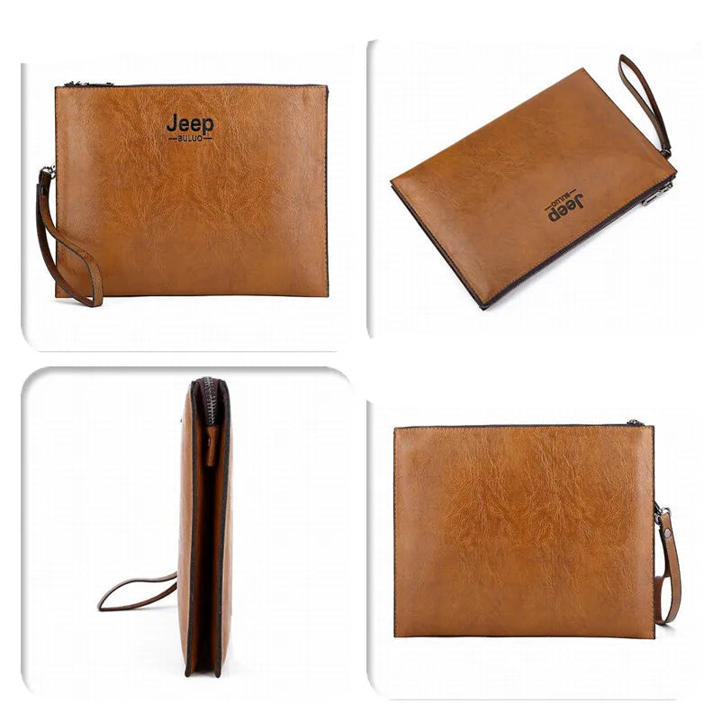 Leather clutch for men