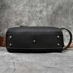 Leather grooming travel bag