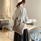 Large leather handbag