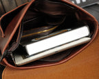 Retro men's  leather backpack