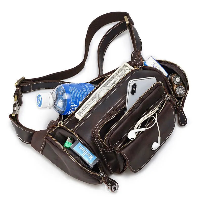 Urban leather bum bag