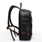 Men's premium leather fashion backpack