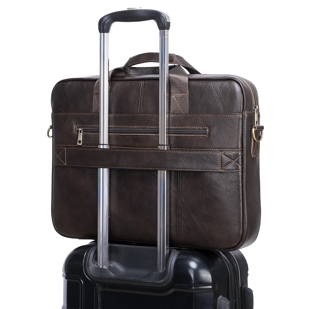 Stylish leather executive briefcase
