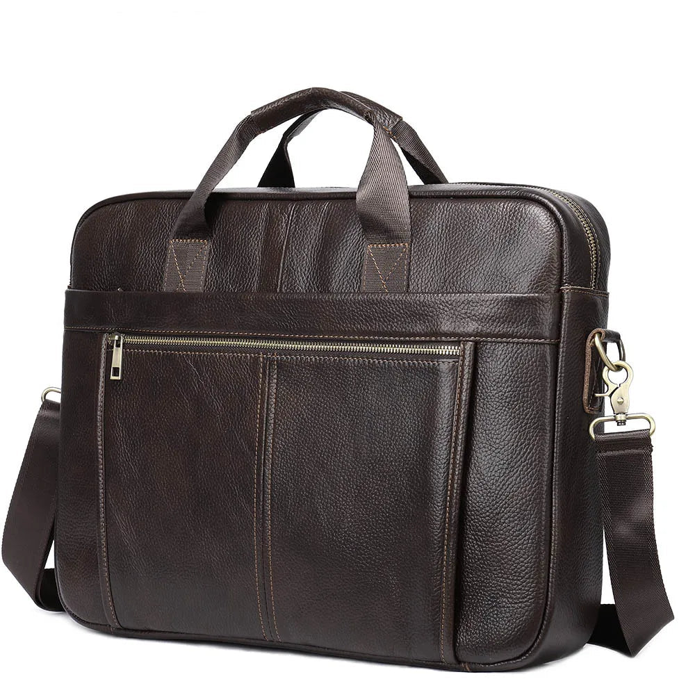 Stylish leather executive briefcase