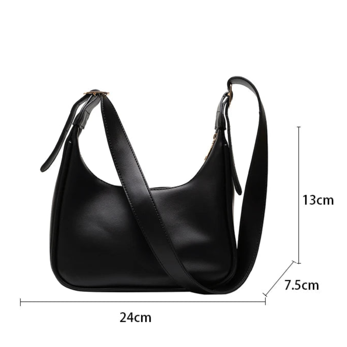 Soft leather shoulder bag