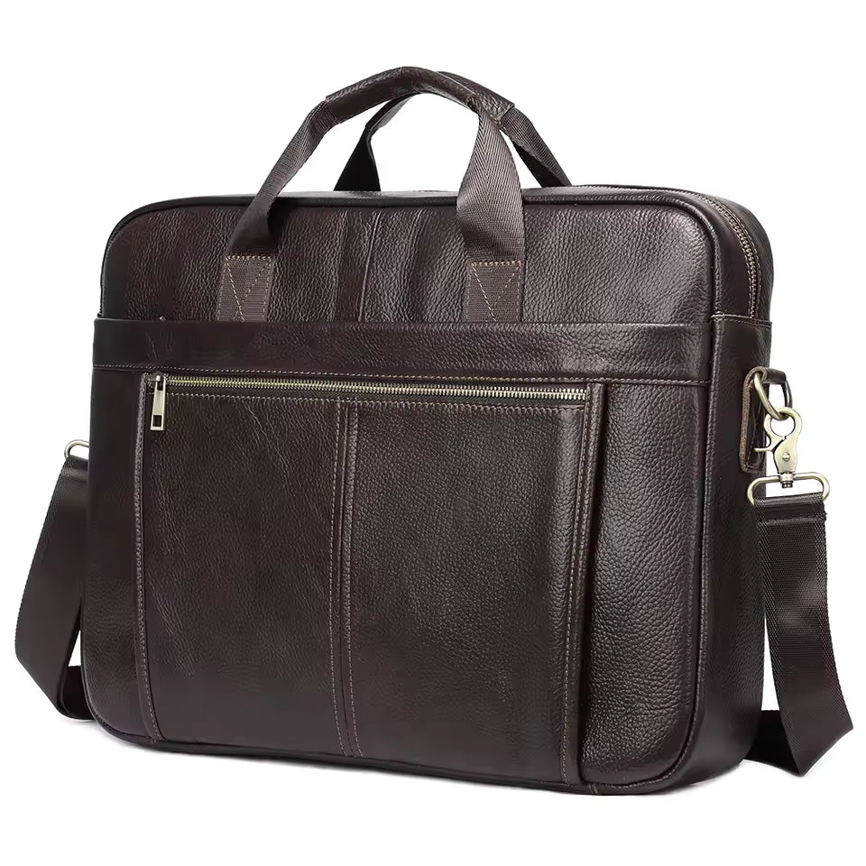 Stylish leather executive briefcase
