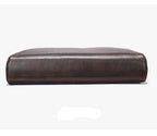 Modern leather briefcase with handle