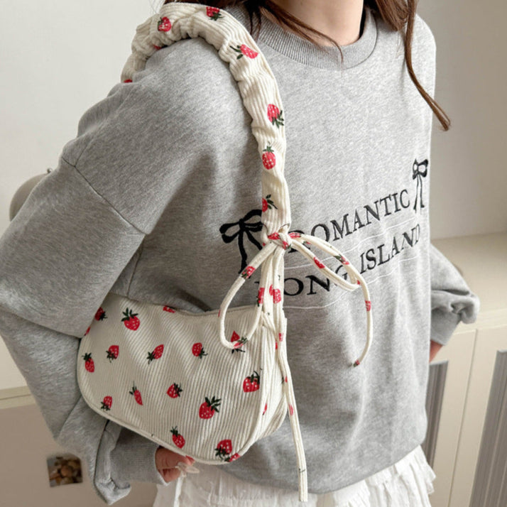 Corduroy hobo bag
