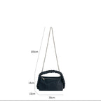Classic blue denim purse with top handle