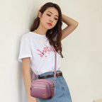 Retro leather shoulder purse