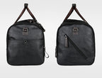 Convertible leather duffle bag