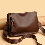 Sleek leather shoulder bag