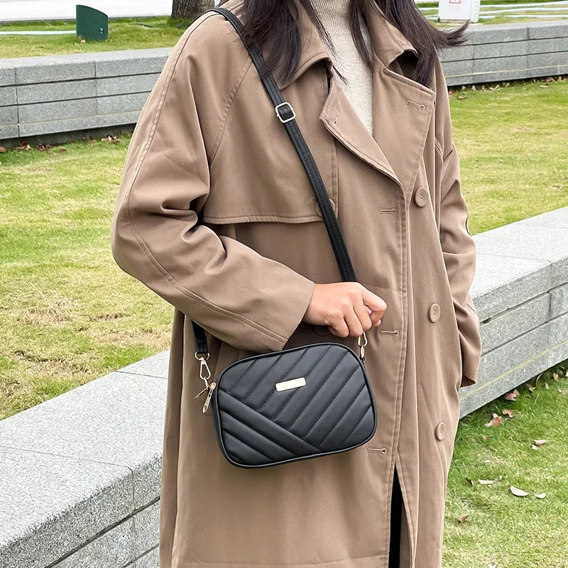 Small leather crossbody sling bag