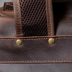 Leather hiking rucksack