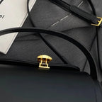 Fashion leather shoulder bag with top handle