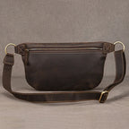 Compact leather fanny pack