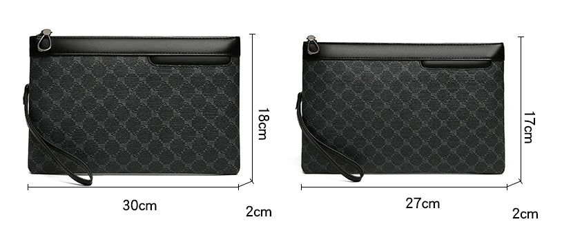 Slim leather clutch for phone and wallet