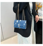 Casual washed denim purse for everyday outfits