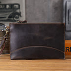 Retro leather clutch