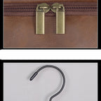 Leather dopp kit for men