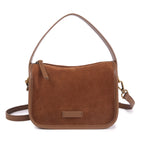 Everyday suede shoulder bag