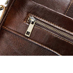 Classic leather laptop bag