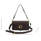 Designer inspired leather crossbody bag