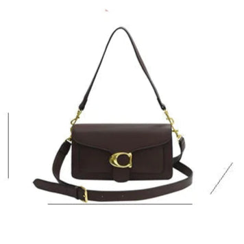 Designer inspired leather crossbody bag