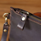 Retro leather clutch