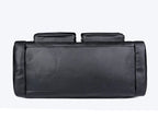 Urban leather holdall with top handles