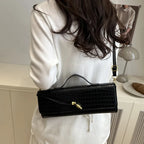 Compact leather handbag