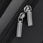 Business leather laptop backpack