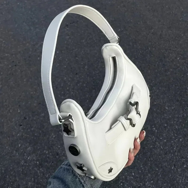 Retro leather sling bag