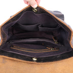 Stylish leather rucksack