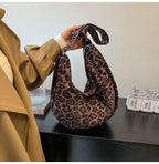 Oversized suede shoulder bag