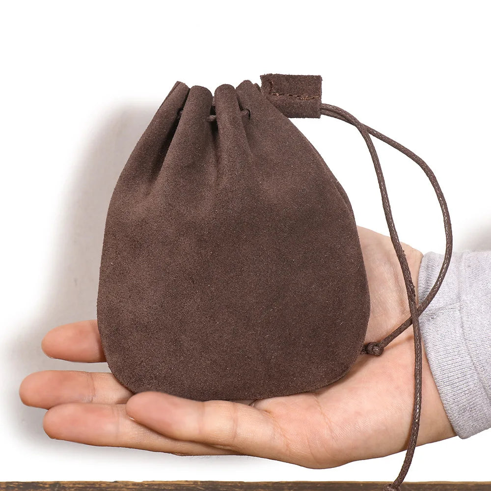 Retro leather belt pouch