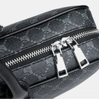Designer-inspired leather laptop briefcase