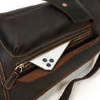 Full leather rucksack backpack