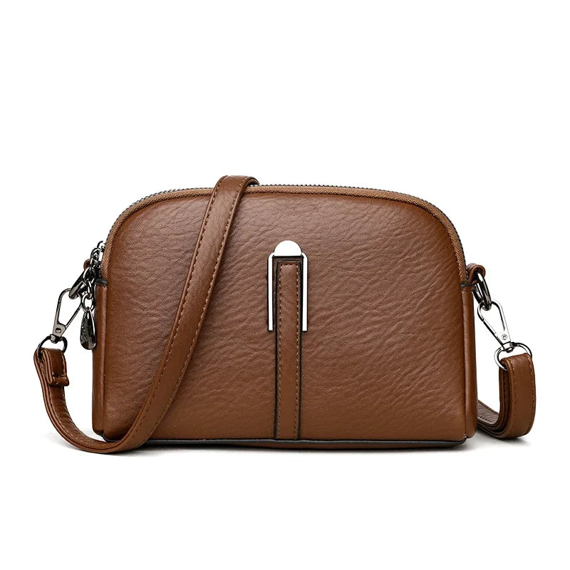 Everyday leather crossbody bag