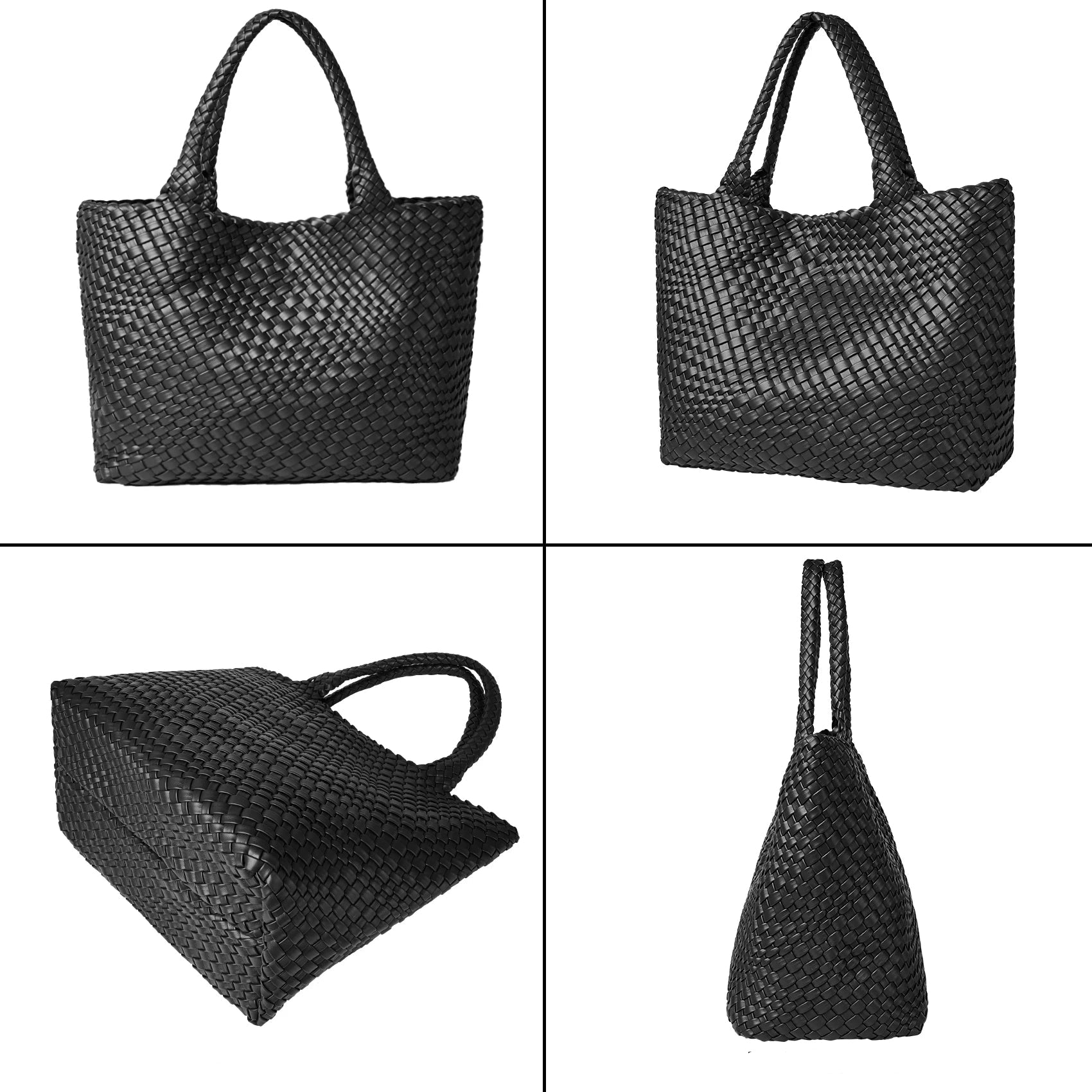 Trendy leather tote bag