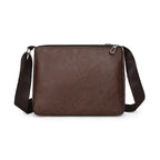 Men soft leather crossbody bag