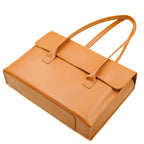 Women's leather laptop shoulder messenger bag