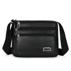 Men soft leather crossbody bag