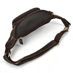 Classic leather bum bag for men