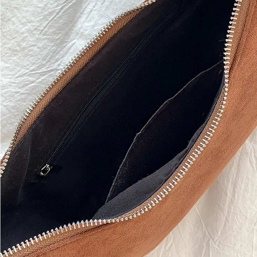 Hobo suede shoulder bag